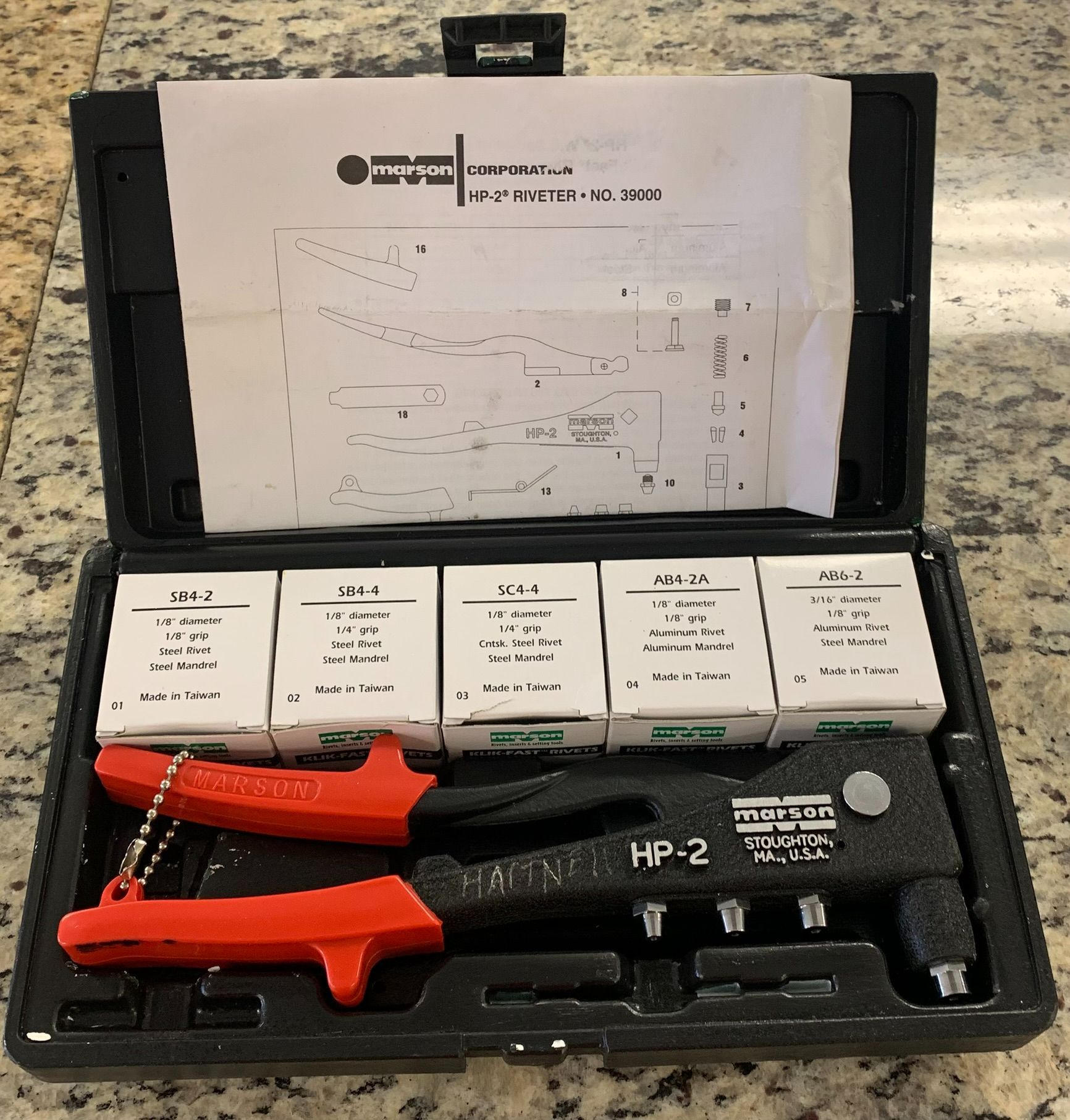 MARSON RIVET TOOL KIT #29177 for Sale in Glendale, AZ - OfferUp