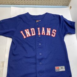 Nike Cleveland Indians Kenny Lofton Youth Medium 12-14 Jersey MLB 