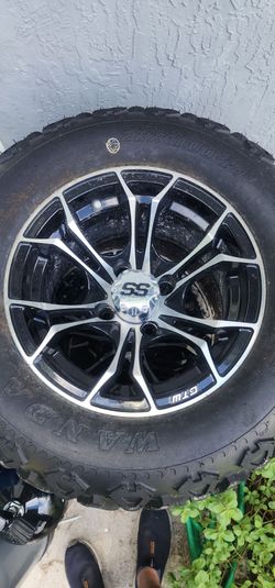 SS Spider Golf cart Rims and tires