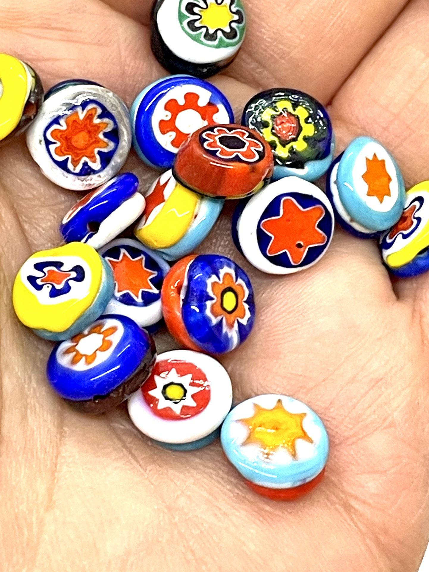 Lot Of 37 Millefiori Beads