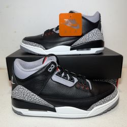 Air Jordan 3 Black Cement Size 9