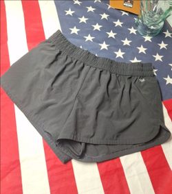 DCG womens Running shorts sz Large Black with Liner