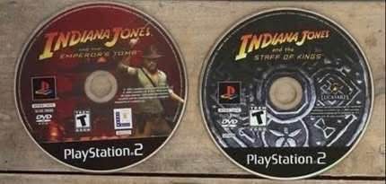 Playstation PS2 Indiana Jones Games Disc Only $10 each Or $15 For Both