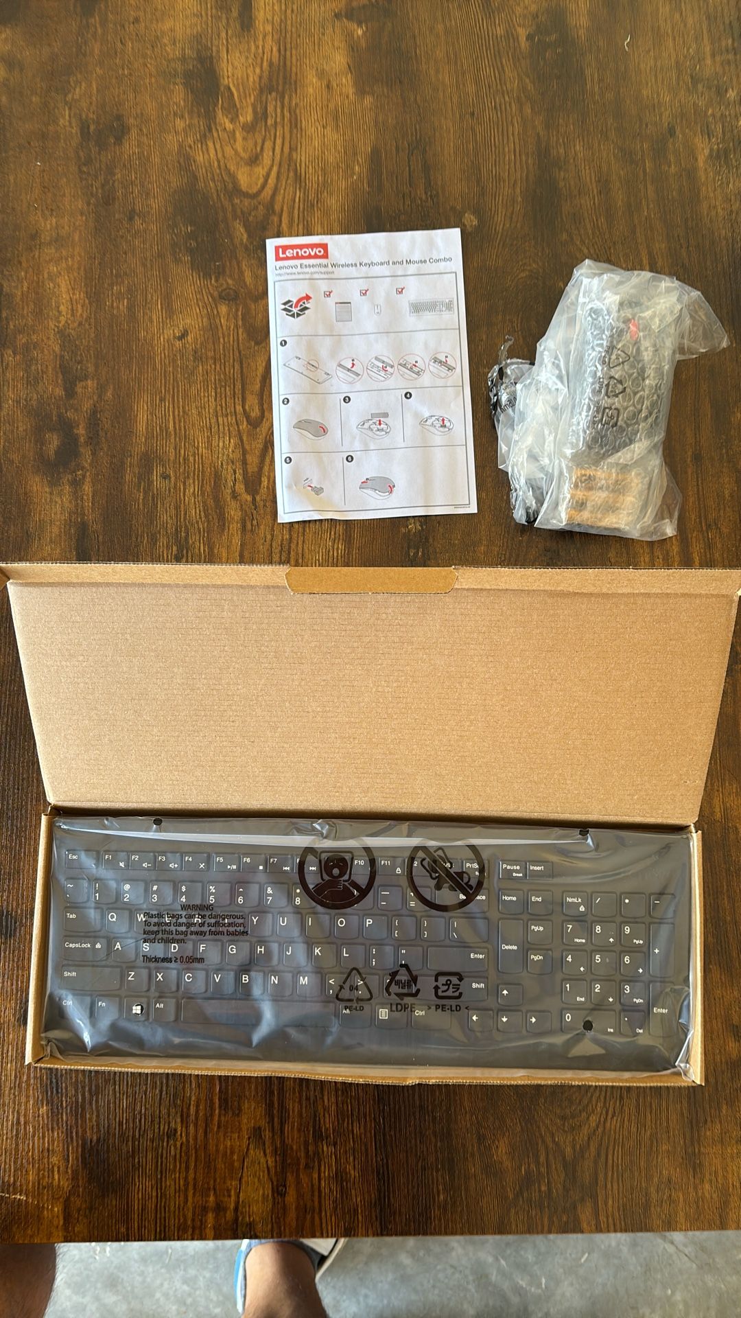 Lenovo Wireless Keyboard & Mouse (New)