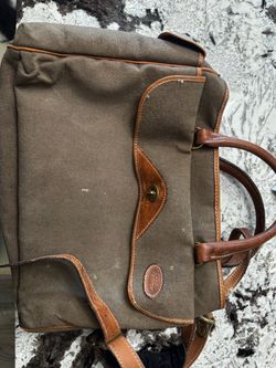 Land Rover Canvas and Leather Briefcase Bag