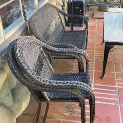 2 Whisker Chairs And Bench Seat 