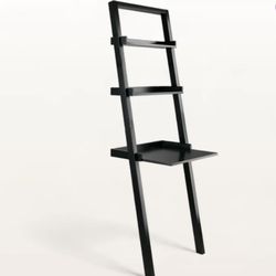 Leaning Desk and leaning Book Shelves (3 pieces total)