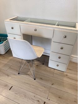 Vanity with chair
