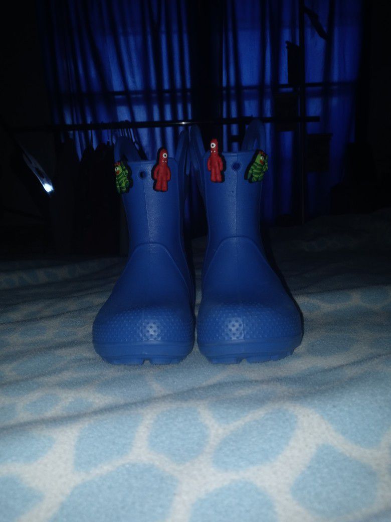 Crocs Blue Boots For Baby's 