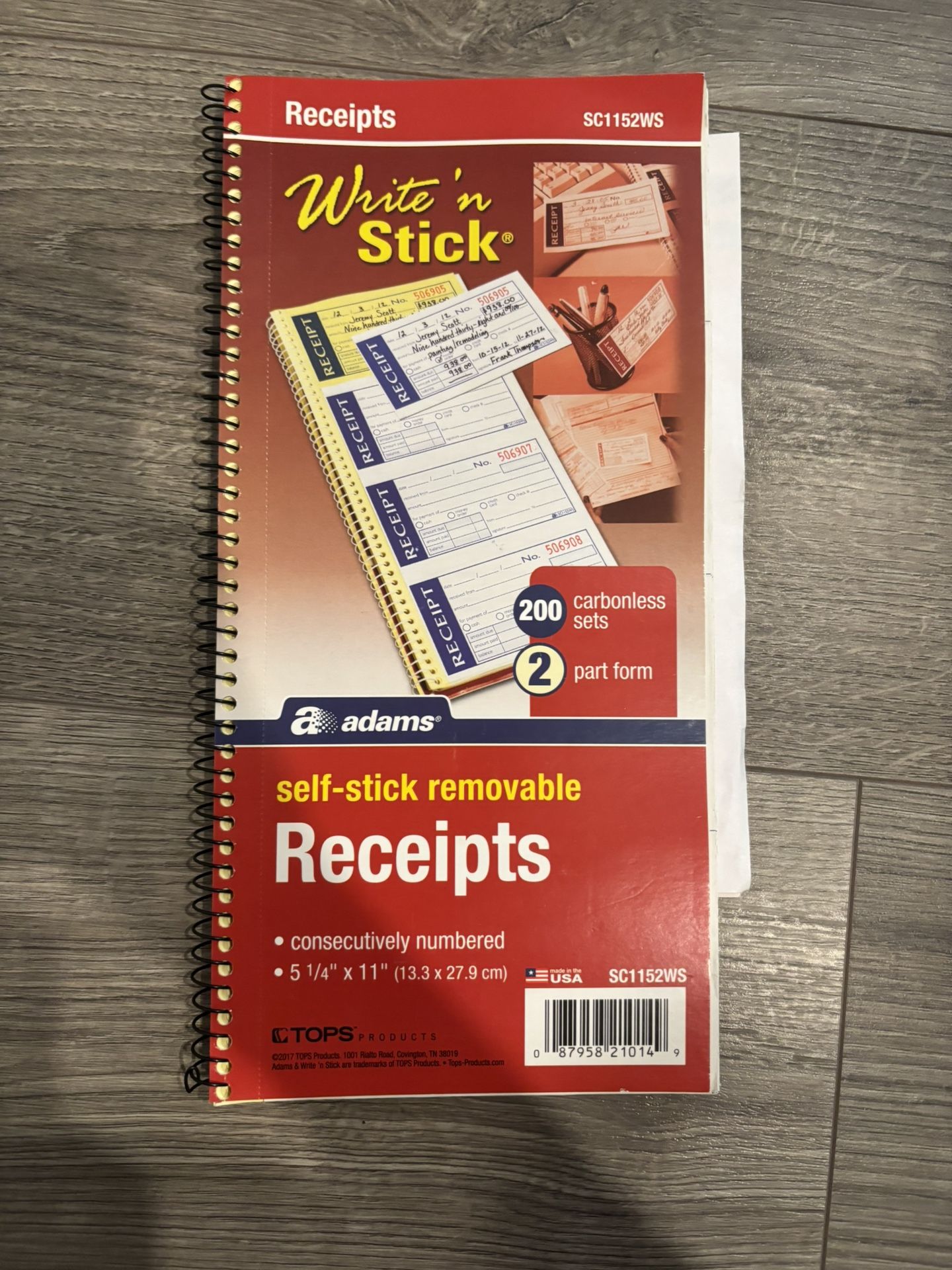 Receipt Book