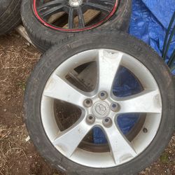 Tires P205/50 R17 and 3 Mazda rims