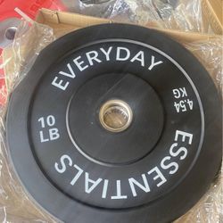 A Pair Of 10 Pounds Bumper Weights