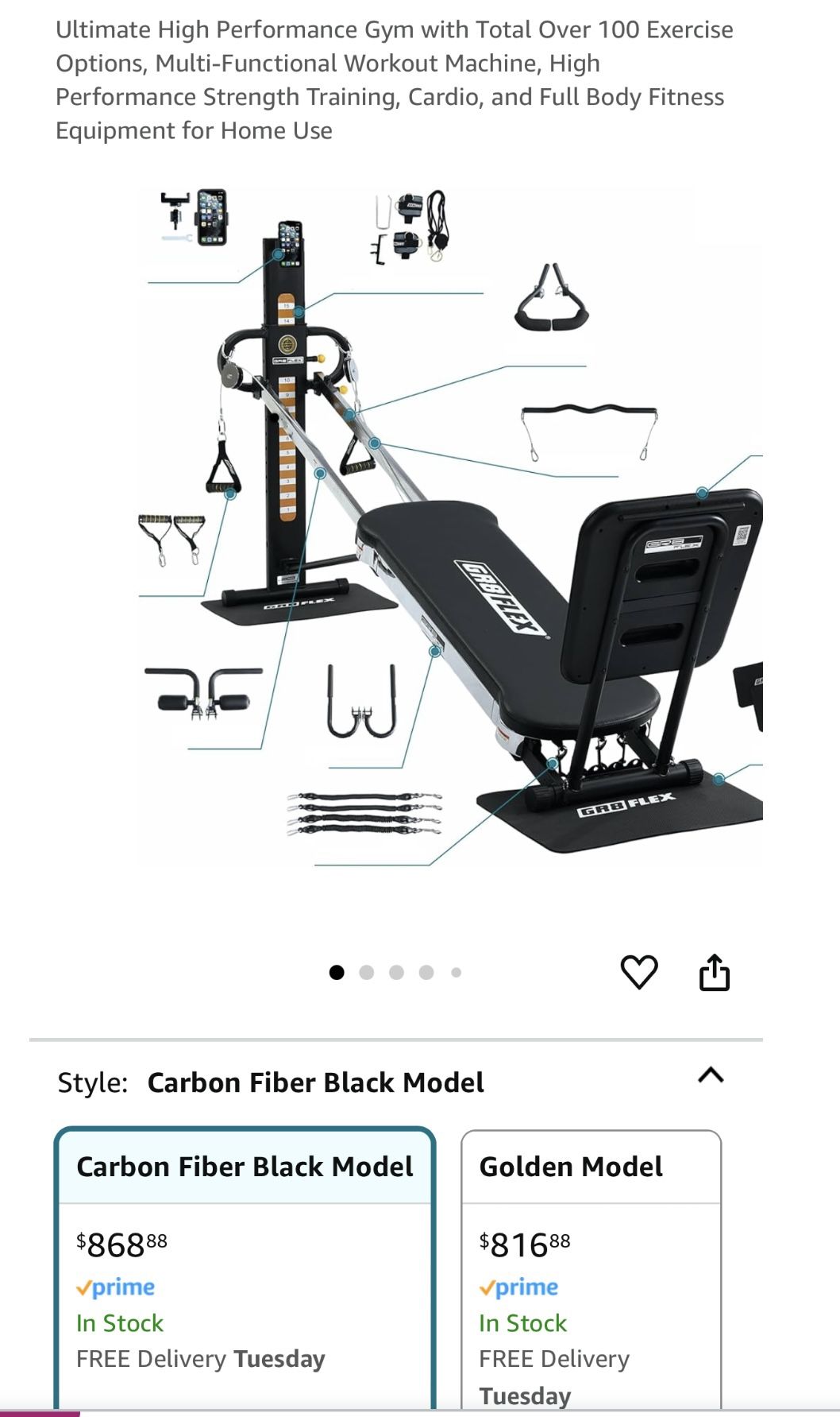 GR8 FLEX Exercise Machine + GR8 FLEX Dumbell