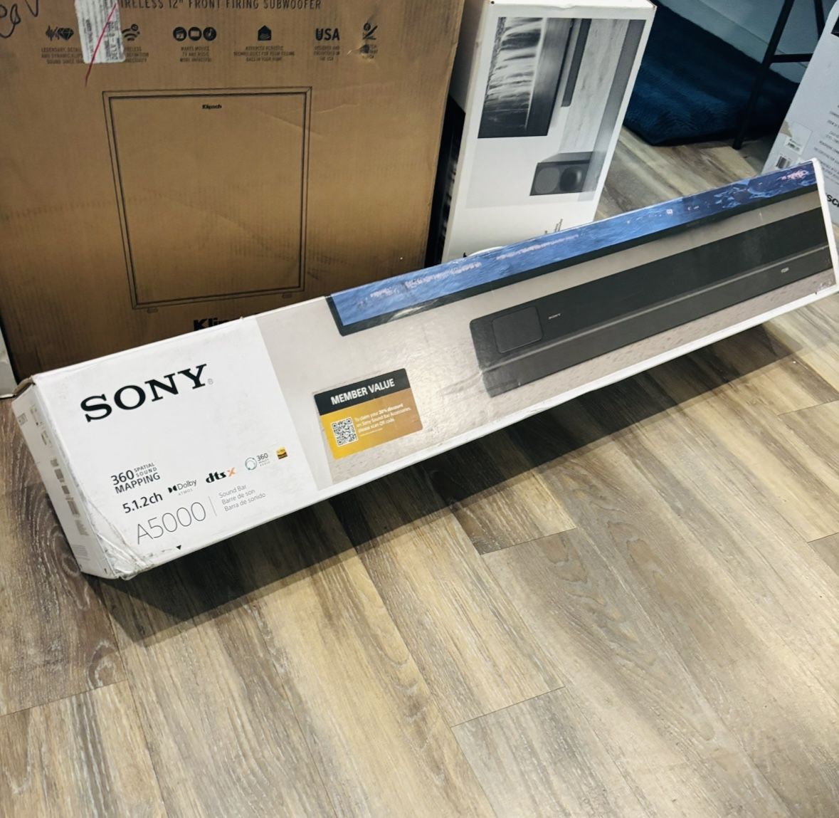 Sony (HT A5000) 8K & 4K Soundbar Home Theater - 360 Spatial 3D Audio, Wi-Fi, Bluetooth, Chromecast, Wifi
