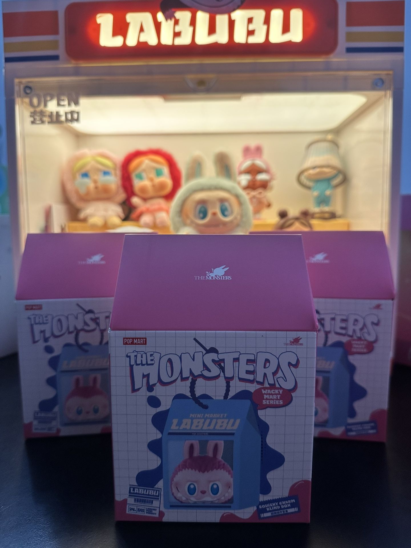 Labubu THE MONSTER Wacky Mart Series - Squishy Charm Blind Box