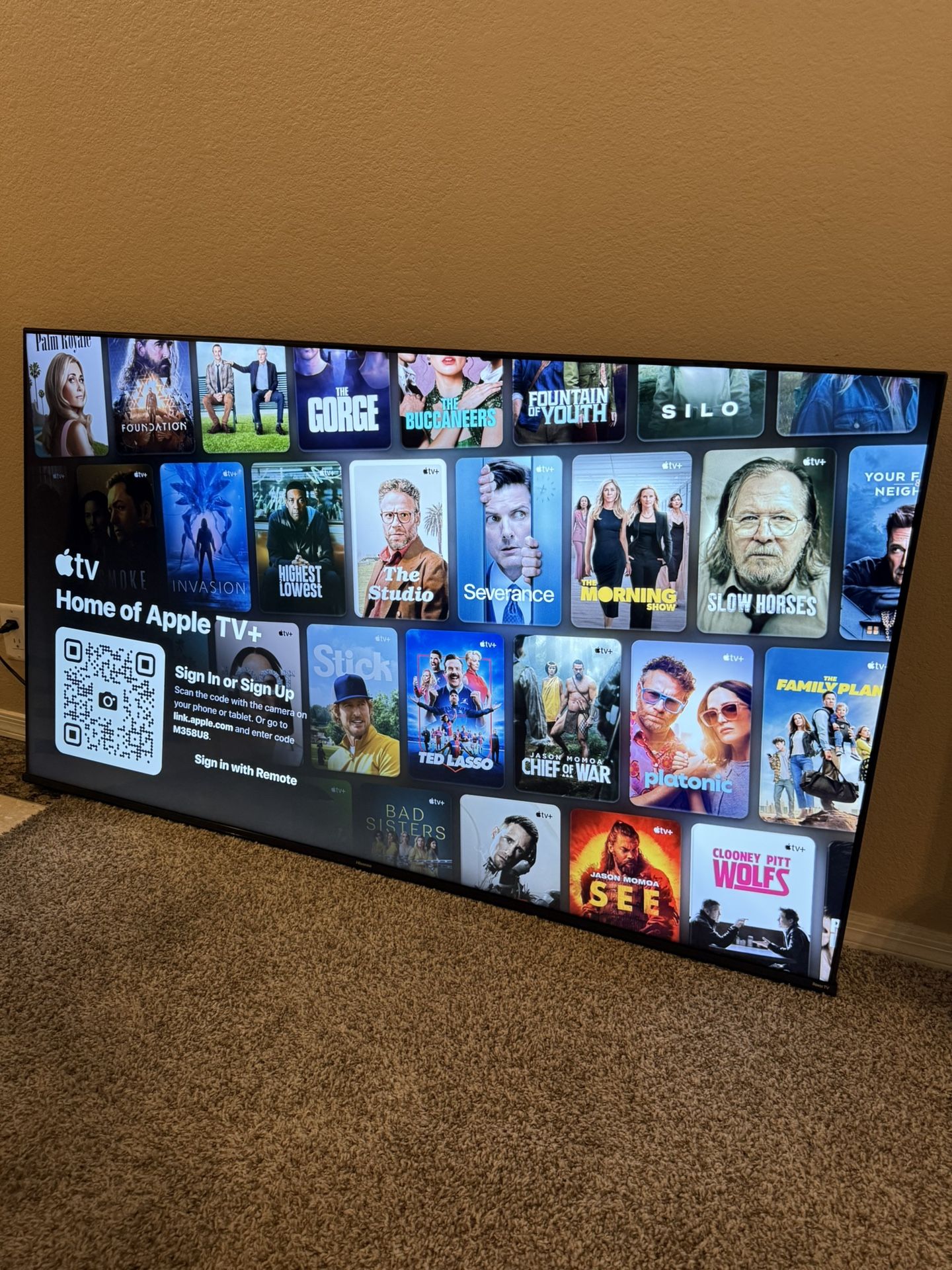 65in 4K HISENSE SMART TV