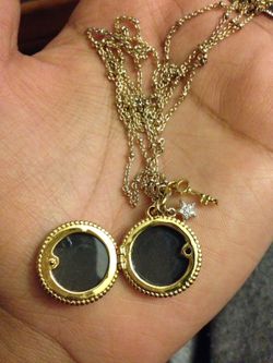 Gold Plated Locket With M and A on each Side