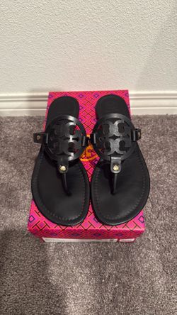 Tory Burch Black Miller Calf Leather