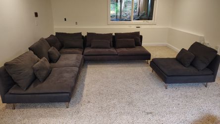 IKEA Soderhamn dark gray sectional
