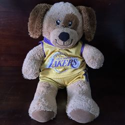 Build A Bear Lakers Dog Plush