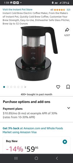 Instant Cold Brew Coffee