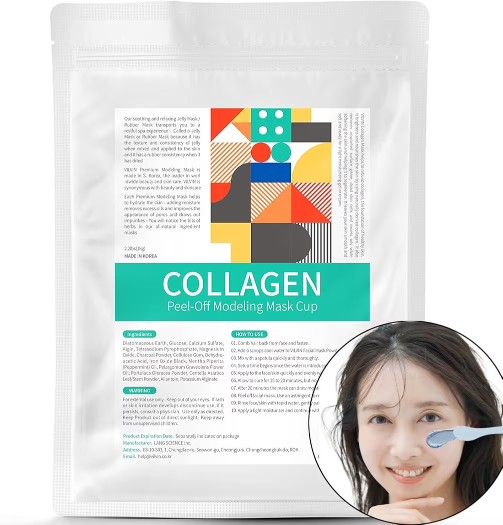 Redness Soothing Modeling Mask Pack - Cooling Peel off Jelly Mask Powder Pack - 2.2 lbs - Face mask skin care for Soothing and Pore Management - Korea