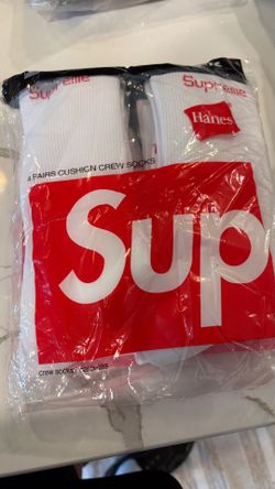 White supreme socks