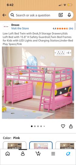 Low Loft Twin Bed