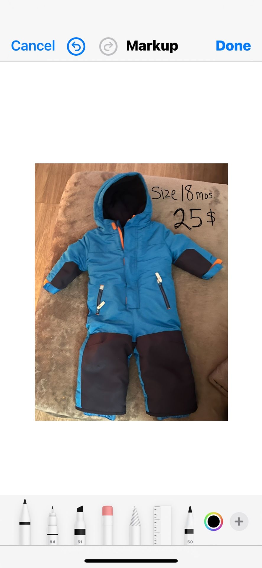Size 18 Months snowsuit Or KIDS SNOW BIBS 20$ EACH GREAT CONDITION pick up downtown LA Little Tokyo