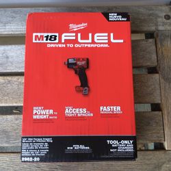 Milwaukee M18 FUEL Mid Torque Impact Wrench 1/2”. Brand NEW. Tool  Only.