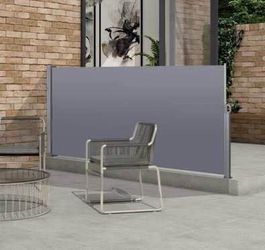 New in Box Retractable Side Screen Awning for Outdoor Spaces UV Resistant Waterproof Privacy Shade