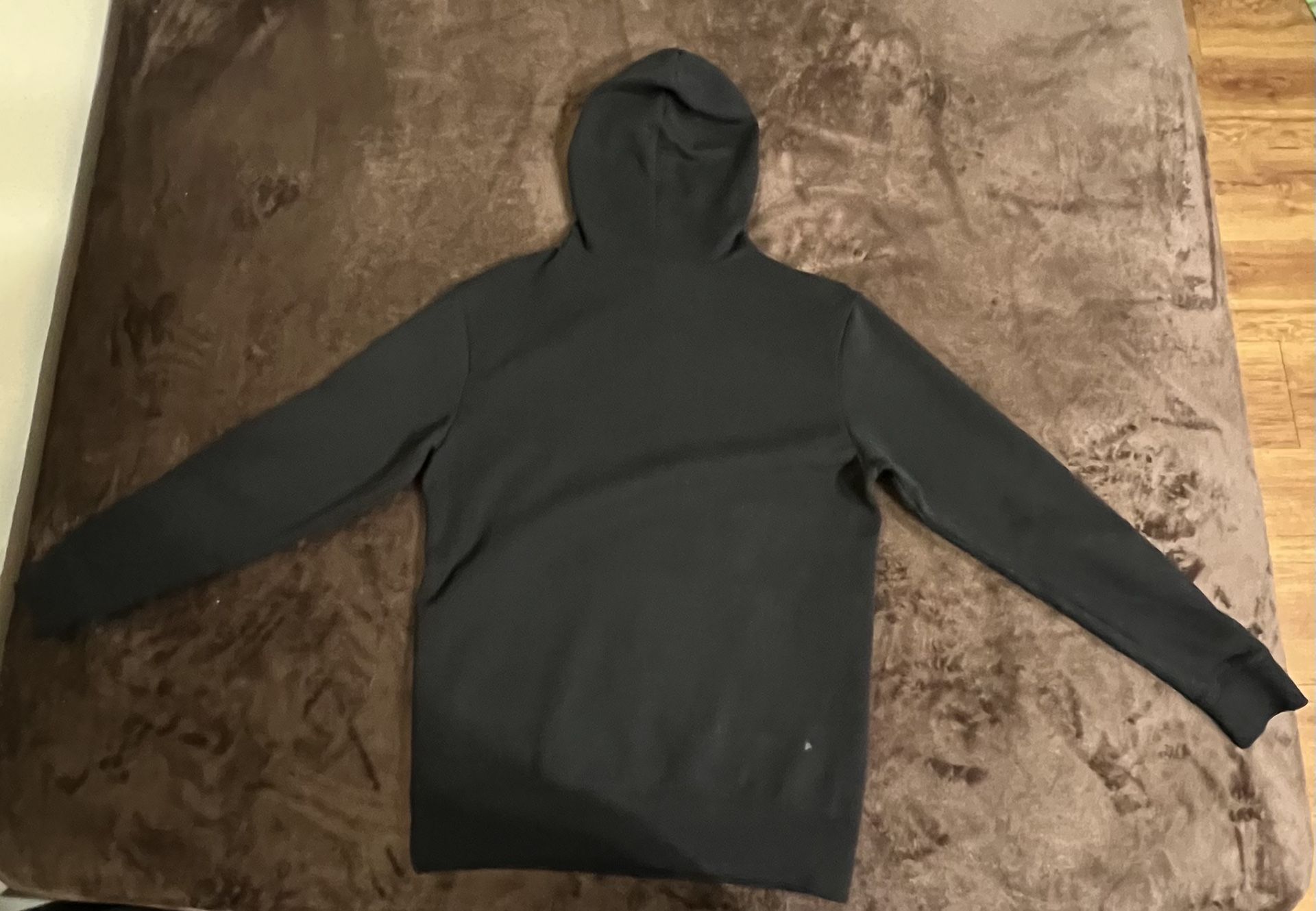 Holister Plain Black Hoodie