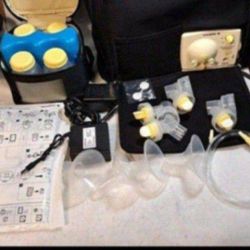 MEDELA PUMP IN DOUBLE ELECTRIC BREAST PUMP- ADVANCED -WITH TOTE BAG & COOLER