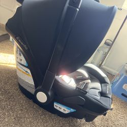 Evenflo Shyft DualRide Preemie and Infant Car Seat Stroller Combo 3-30lbs (Beaufort Black)