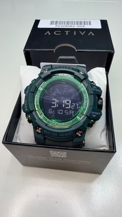 Activa X Invicta Digital Unisex Watch 50mm Grey/Green – ACW8082-018