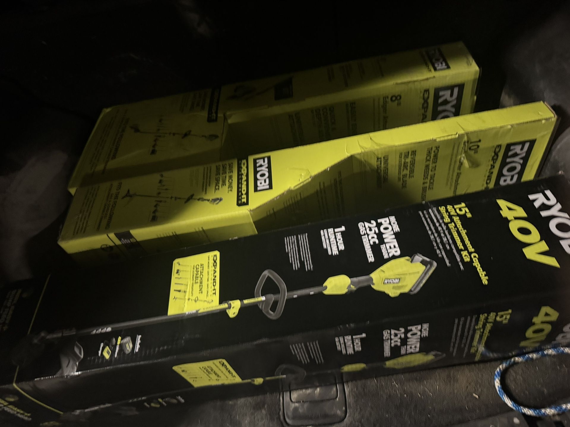 NEW Ryobi 40V Trimmer Pole Saw Attachments — $300 Brand New