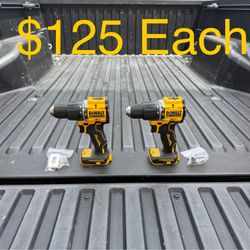 DEWALT ATOMIC 20-Volt MAX Brushless Cordless 1/2 in. Hammer Drill (Tool-Only) **2 Available, $125 Each**