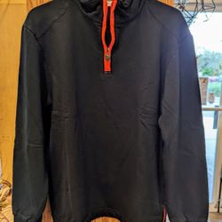 New Luna-C Men's Black Zip Collar Sweatshirt, Many Available-PLEASE READ DESCRIPTION 
