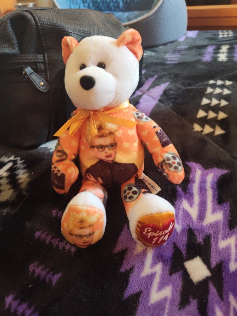 Vintage I Love Lucy Stuffed Episode 114 Teddy Bear From Limited Treasures