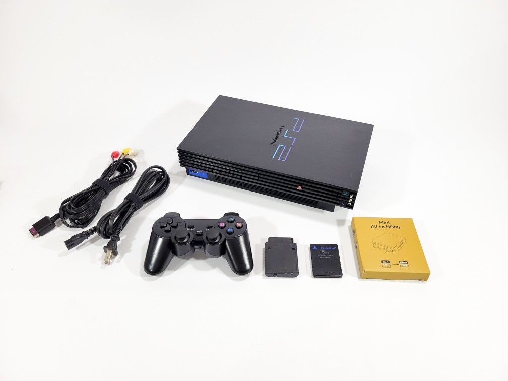 Sony PlayStation2 Fat w Wireless Controller & HDMI Controller