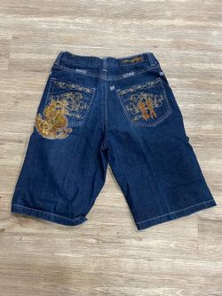 Embroidered Denim Shorts y2k vintage jorts
