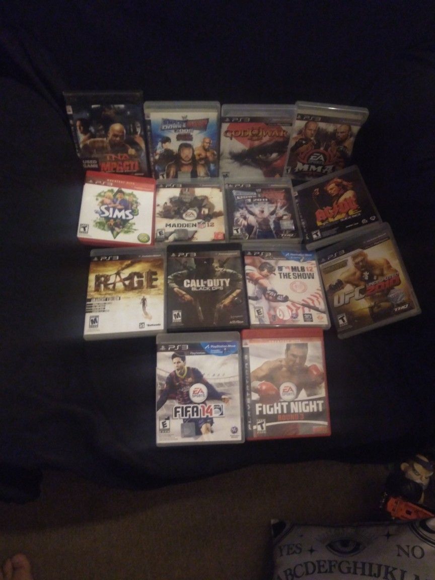 "PS3" Games...Fighting Games, Sports Games, and a Few Others