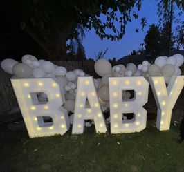 BABY Marquee Letters
