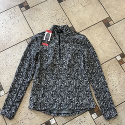 NWT Spyder women fleece half zip Active top Size M