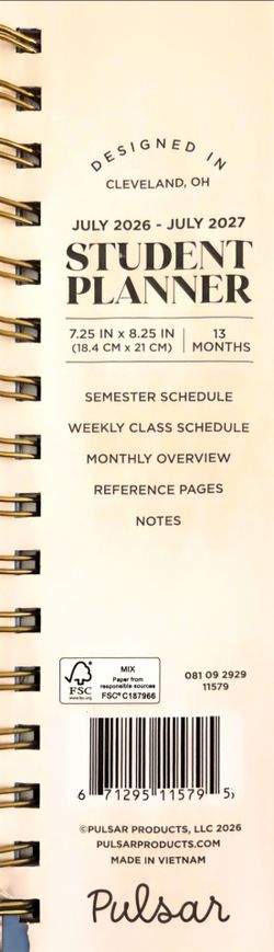 26/27 Student planner
