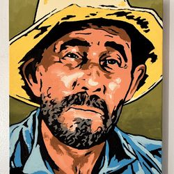 Gunsmoke Acrylic Painting