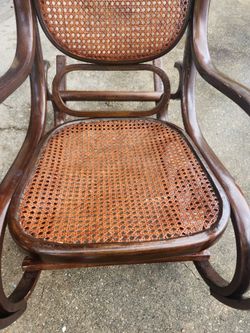 Wood rocking chair
