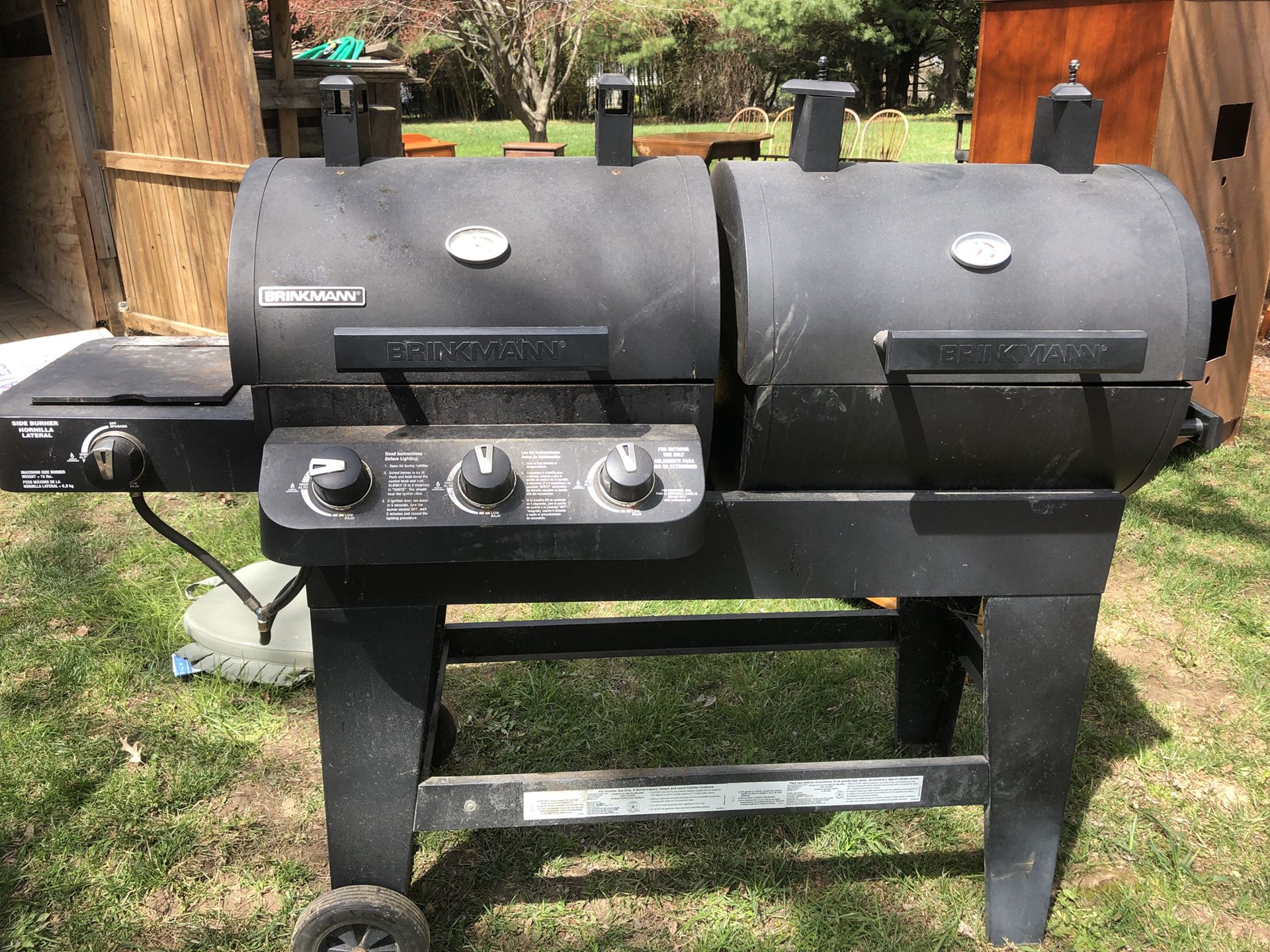 Gas/charcoal/smoker grill