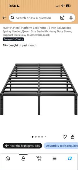 Queen bed frame brand new in box