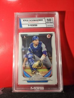 2014 Kyle Schwarber 1st Bowman Rookie Card Chicago Cubs MGS 10 GEM MT